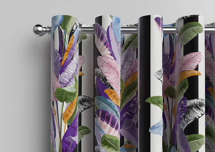 Palm Springs, Black Stripe - Made To Measure Curtains - Image 12